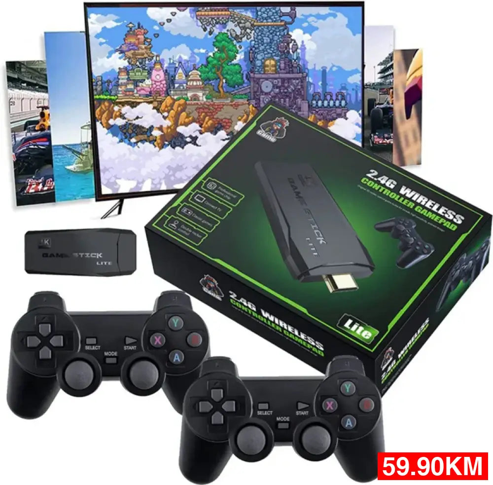 RETRO KONZOLA - 2X WIRELESS CONTROLLER