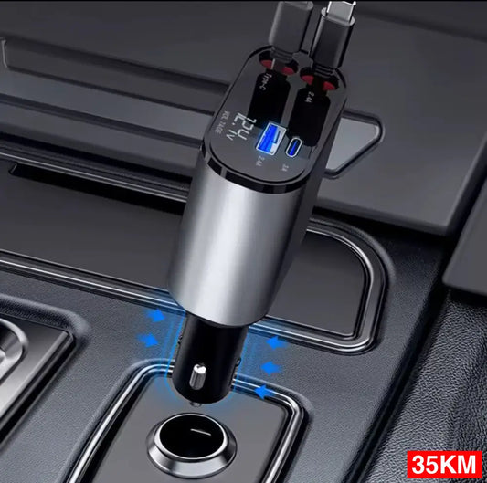Brzi Auto Punjač 120W – Puni do 4 Uređaja