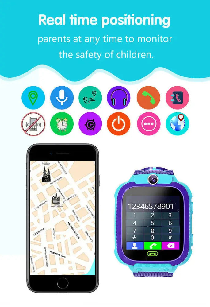 Dječiji pametni GPS sat sa SIM karticom
