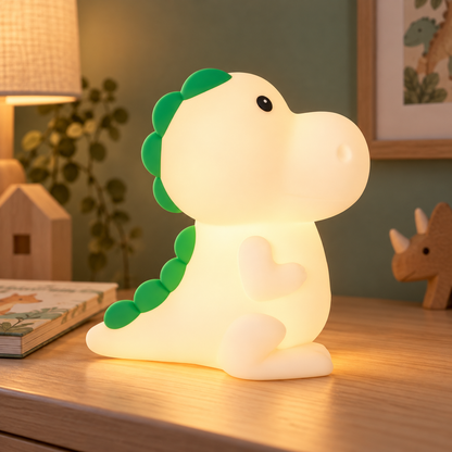 Dino noćna lampa – ilustracija ambijenta