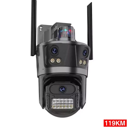 Sigurnosna 4K kamera s 3 objektiva