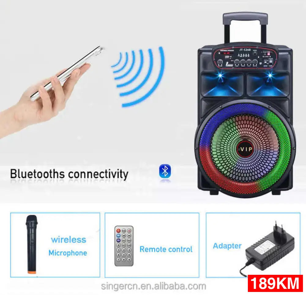 VIP Bluetooth zvučnik 12’’ sa mikrofonom